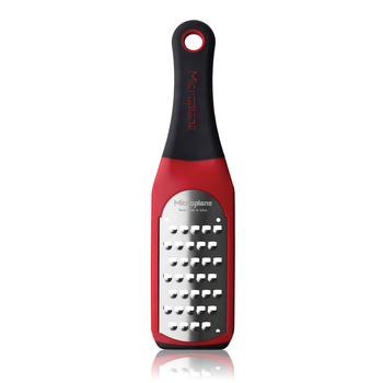 Microplane Artisan Extra Coarse Grater Stainless Steel Zester - Red