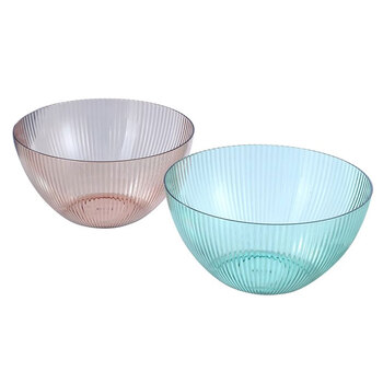 2PK Lemon & Lime Palm Deco 25.5cm Salad Bowl Assorted