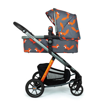 Cosatto Giggle Quad Pram & Push Chair - Charcoal Mr Fox 0m+