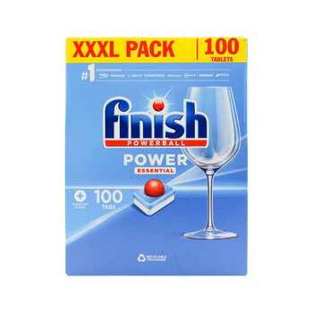  100pc Finish Power Essential Dishwasher Cleaning Tablets