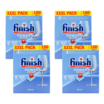 4PK  100pc Finish Power Essential Dishwasher Cleaning Tablets