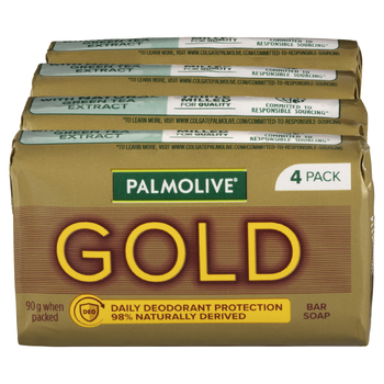 4PK Palmolive 90g Soap Bars Gold