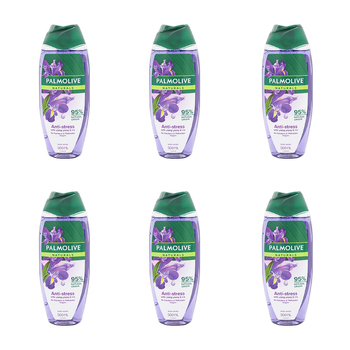 6PK Palmolive Naturals 500ml Body Wash Anti-Stress w/ Ylang Ylang & Iris