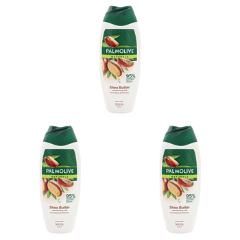 3PK Palmolive Naturals 500ml Body Wash Bath Soap Shea Butter