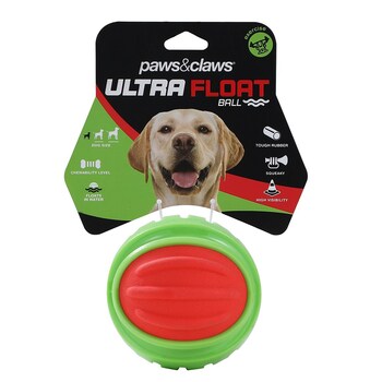 Paws & Claws 10cm Ultra Float Tpr Ball w/ Squeaker