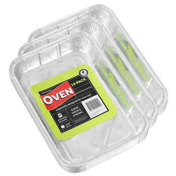3x 10pc Lemon And Lime 31.5cm Foil Tray