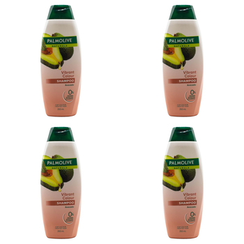 4PK Palmolive Naturals 350ml Shampoo Vibrant Colour Avocado