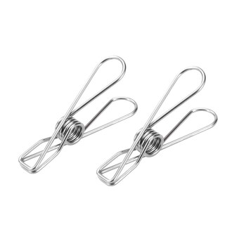 6PK 20PK Boxsweden 6cm Stainless Steel Pegs - Silver