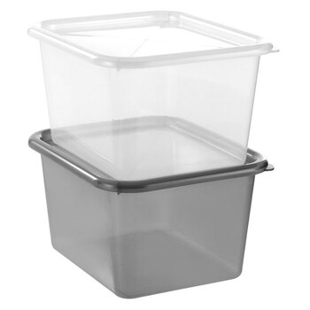 2PK Boxsweden 15L/35.5cm Storage Box Assorted