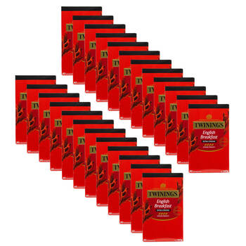 24x 40pc Twinings English Breakfast Pure Black Tea Bag 100g Extra Strong