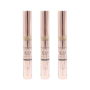 3PK Revolution Illuminating Under-Eye Concealer Eye Bright Deep Tan Beauty Makeup