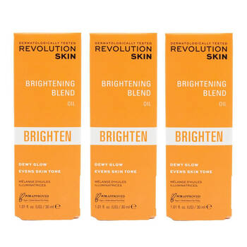 3PK Revolution Skin Brightening Blend Oil Brighten Face Glow Care 30ml