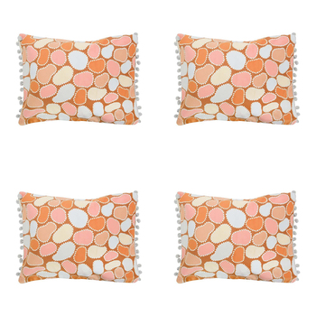 4PK Annabel Trends Inflatable Beach Pillow 36x28cm - Heart Shaped Rock