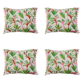 4PK Annabel Trends Inflatable Beach Pillow 36x28cm - Kangaroo Paw Pink