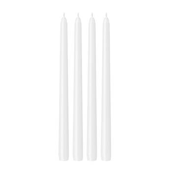 3pc Annabel Trends Jewel Long Taper Candles Soy Beeswax 30cm White