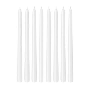 2x 3pc Annabel Trends Jewel Long Taper Candles Soy Beeswax 30cm White