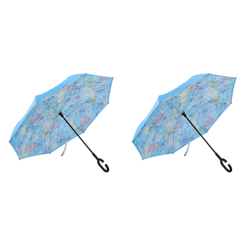 2PK Annabel Trends Reverse Umbrella Inverted 81x10cm - Hello Cockie