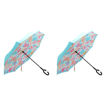 2PK Annabel Trends Reverse Umbrella Inverted 81x10cm - Shelly Beach