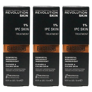 3x Revolution Skin 1% IPC Treatment Serum Blemish Control Face Care 15ml