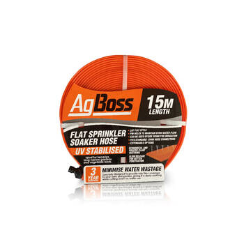 AgBoss Flat Sprinkler Soaker Gardening Hose With Pin Holes 15m