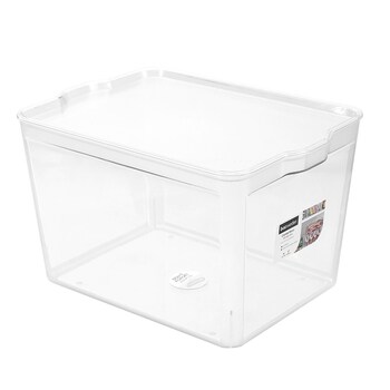 Boxsweden Crystal Reno 37.5x23cm Storage Box w/ Clear Lid Large