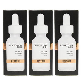 3PK Revolution Collagen Boosting Serum Restore Hydrating Skin Care 30ml