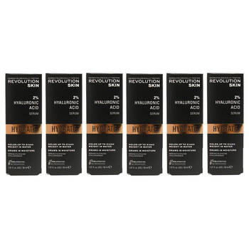 6PK Revolution Skin 2% Hyaluronic Acid Serum Hydrate Face Nourishing Care 30ml
