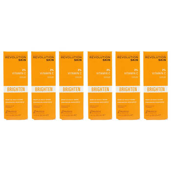 6PK Revolution Skin 3% Vitamin C Serum Brighten 30ml Face Brightening Care