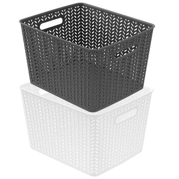 2PK Boxsweden Cesta Basket L 35.5x29.5x22cm Assorted