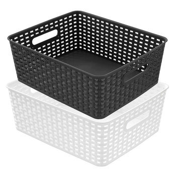 2PK Boxsweden Tilly Basket M 35.5x29.5x13cm Assorted