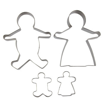 Avanti 4pc Ginger Bread Family Cookies Cutter