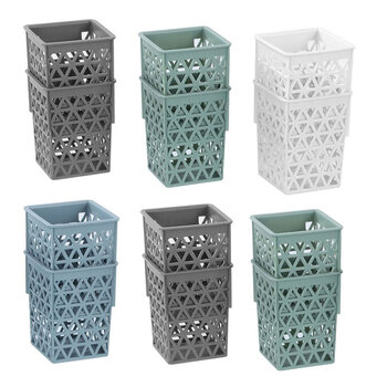 12pc Boxsweden Trinity Basket 7.5x7.5x10cm Assorted 