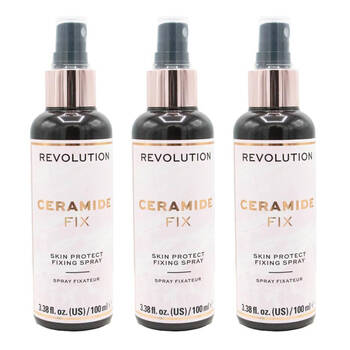 3PK Revolution Ceramide Fix Skin Protect Fixing Spray Mist Makeup 150ml