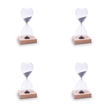 4PK IS GIFT Sands Of Time Magnetic Focus Study Home Decor Hourglass 17cm