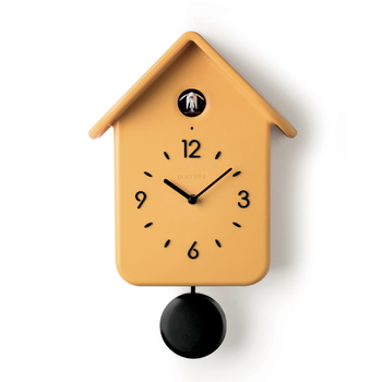 Guzzini Home Qq Cuckoo 39cm Wall Clock w/ Pendulum - Yellow