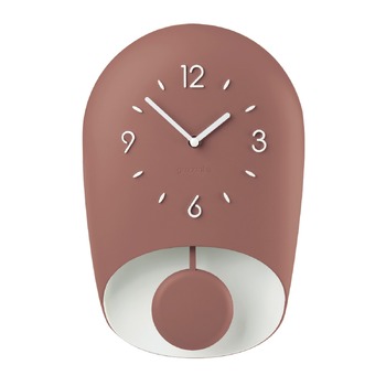 Guzzini Home 33cm Wall Clock w/ Pendulum Bell - Red
