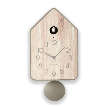 Guzzini Home Qq-Up 37cm Wall/Table-Top Clock w/ Pendulum - Taupe