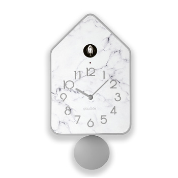 Guzzini Home Qq-Up 37cm Wall/Table-Top Clock w/ Pendulum - Grey