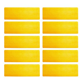 10PK Durable 15cm Marking Sign Shape Stripe - Yellow