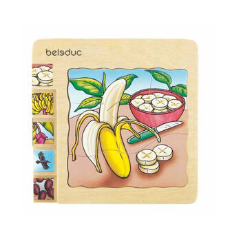 Beleduc Multilayer Puzzle Banana Educational Toy Kids/Children - 3y+