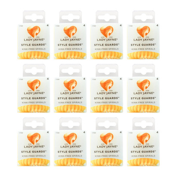 48pc Lady Jayne Style Guards Kink Free Spirals Women's Hair Ponytail - Yellow