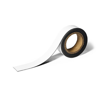 Durable 4cm Magnetic Flexible Labelling Tape - White