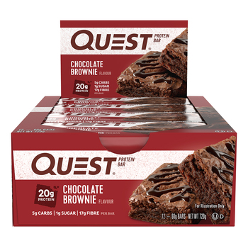 12pc Quest 60g Protein Bar - Chocolate Brownie