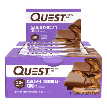 12pc Quest 60g Protein Bar - Caramel Chocolate Chunk