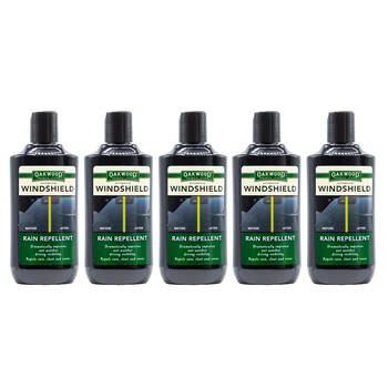 5PK Oakwood Automotive Windshield Liquid Rain Repellent Cleaner 236ml