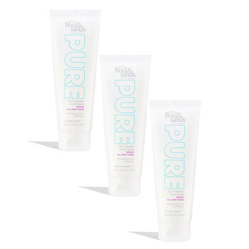 3PK Bondi Sands Pure Self Tanning Golden Glow Facial Sleep Mask Renew 75ml