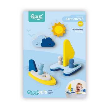 13pc Quut Puzzle Friends Sail Away Bath Bathtime Childrens Toy 10M+
