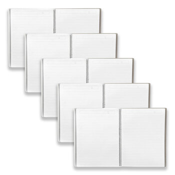 5pc Colourhide 5 Subject A4 Spiral Notebook 250-Pages Black