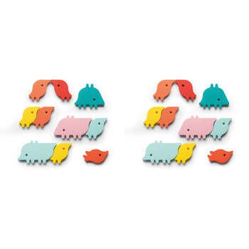 20pc Quut Bath Puzzle Animal Parade Soft Foam Bath Toys 10m+