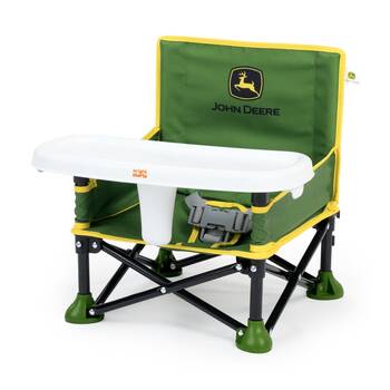 Bright Starts John Deere Pop N Sit Portable Baby Booster High Chair 6m+